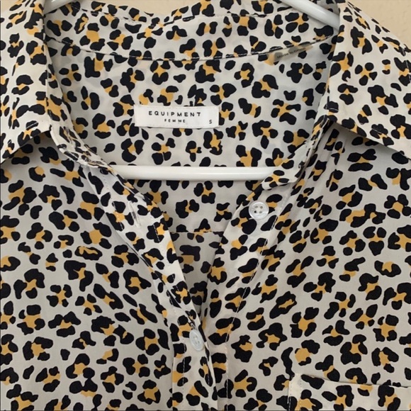 Equipment femme silk shirt in leopard print - Picture 3 of 6